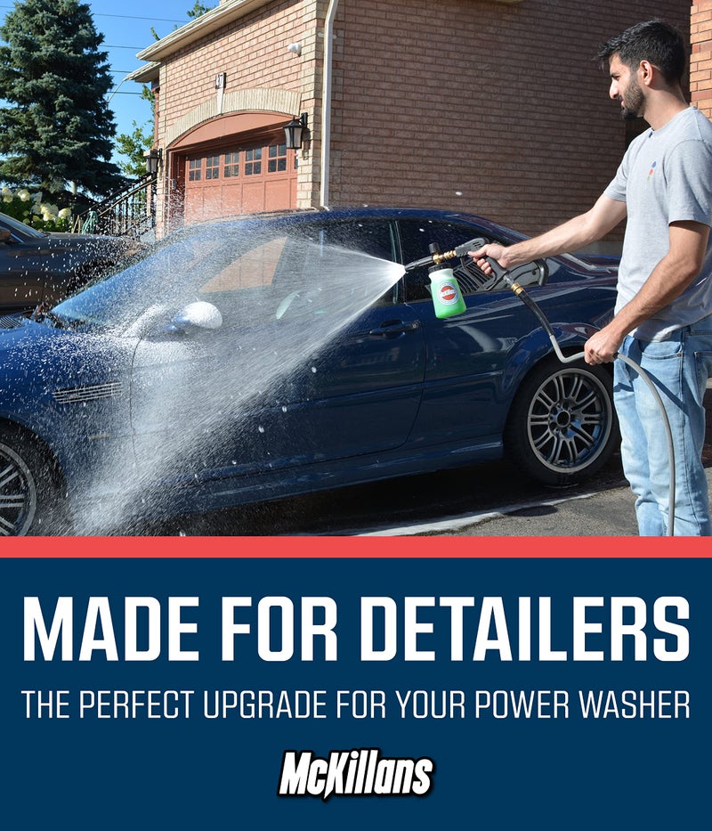 McKillansÂ® Short Pressure Washer Gun with Replacement M22 Inlet - High Pressure Water Handle with 1/4â€ Quick Connector Coupler - Power Washer Gun Compatible with Foam Cannon - Car Wash Foam Gun - Image 4